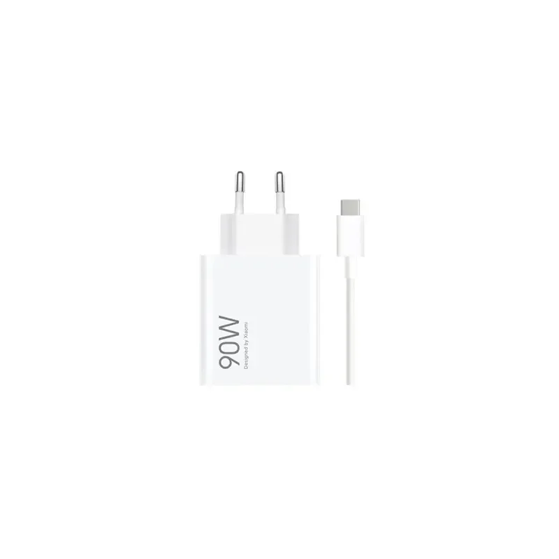 شاحن Xiaomi BHR07ZAGB بتقنية GaN بقدرة 90 واط مع كيبل USB-C - أبيض - Thumbnail 2