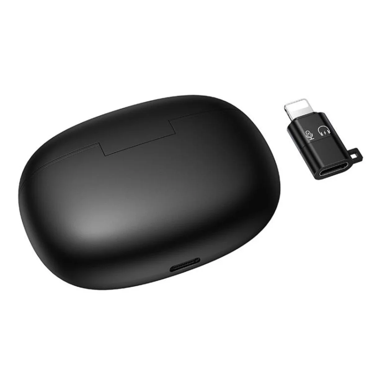 HOCO L19 Dual Wireless Lavalier Microphone with Type-C Receiver and Lightning Adapter, Black - Image 5