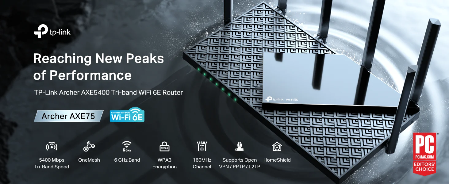 TP-LINK Archer AXE75 AXE5400 Tri-Band Wi‑Fi 6E Gigabit Router - Image 7