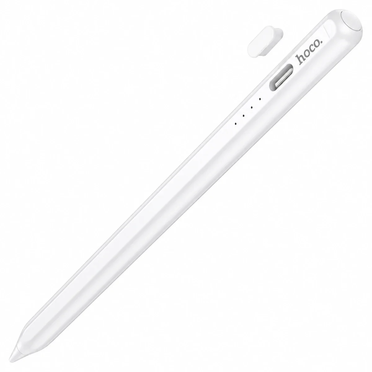 HOCO GM114 Smart Active Capacitive Stylus Pen for iP Tablets - White - Thumbnail 4