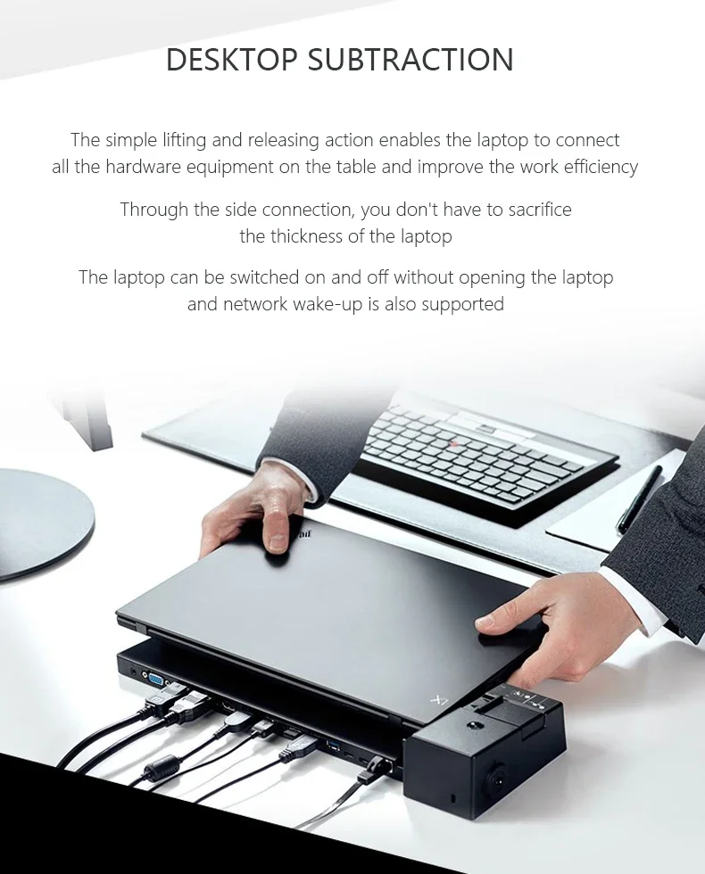 محطة إرساء Lenovo ThinkPad Ultra Docking Station 135W مع HDMI 2.0 وVGA و2x DisplayPort و2x USB-C 3.1 - Image 5