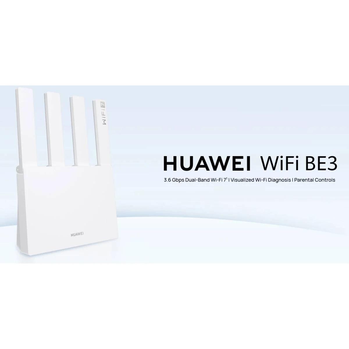 راوتر HUAWEI WiFi BE3 ثنائي النطاق Wi‑Fi 7 BE3600 بسرعة 3.6 Gbps مع 1x2.5GE و3xGE - Thumbnail 2