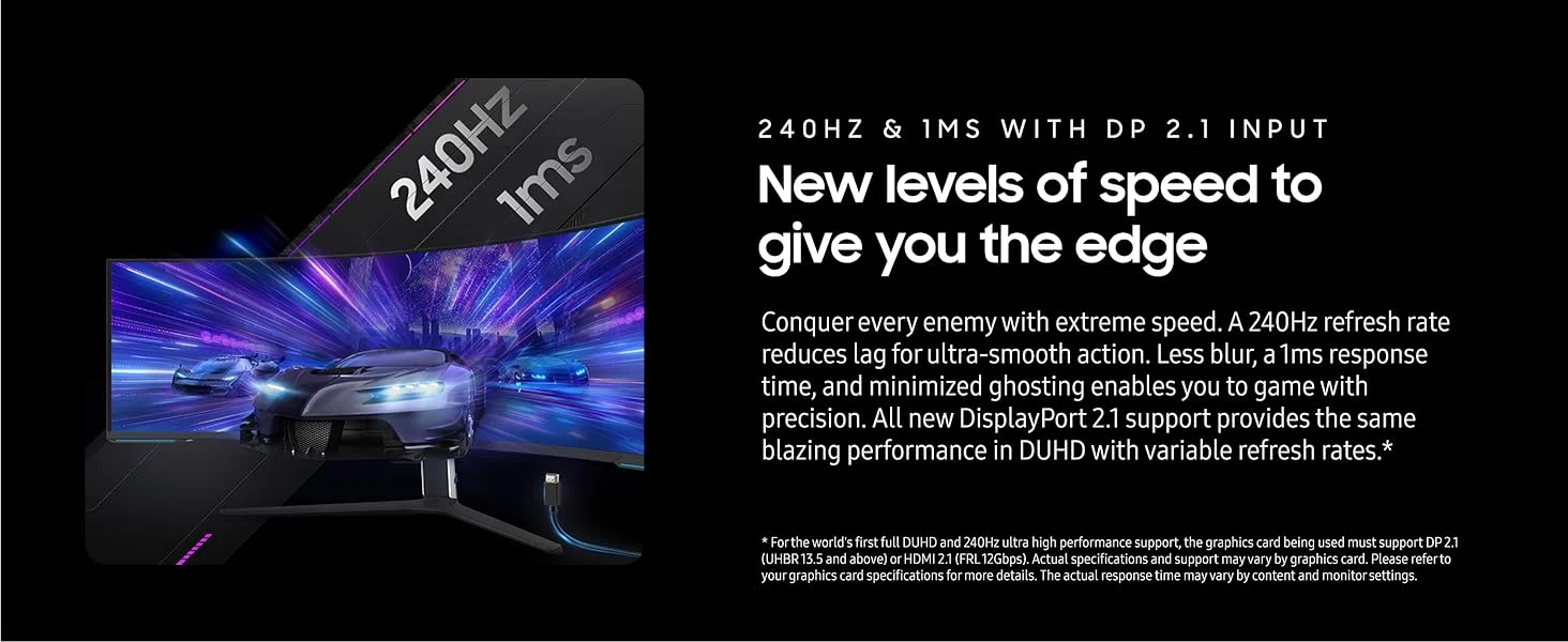 Samsung Odyssey Neo G9 G95NC 57-Inch Dual 4K UHD 240Hz Curved Gaming Monitor - Image 21