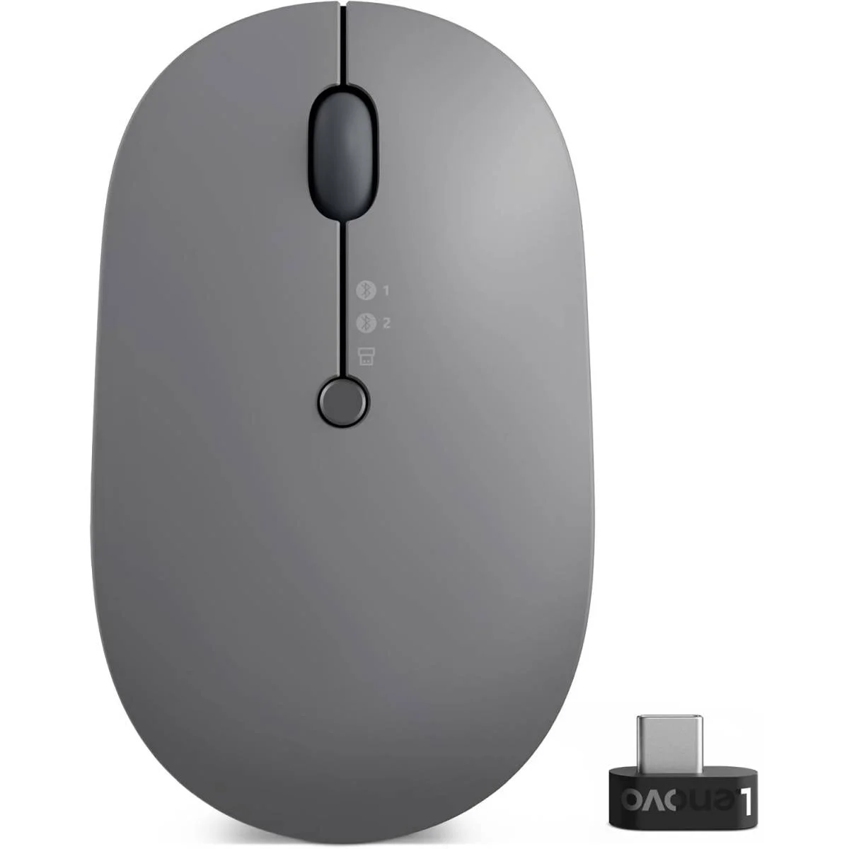 Lenovo Go Multi-Device Wireless Mouse GY51C21211, 2.4GHz, Bluetooth, USB-C Rechargeable, Grey - Image 5