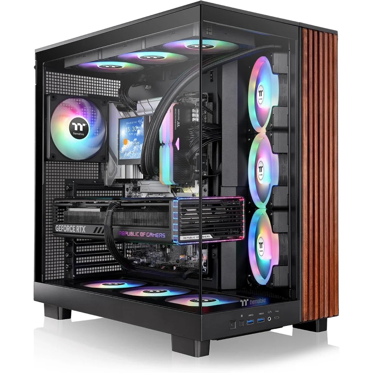 Thermaltake View 380 XL WS ARGB Mid-Tower PC Case Black