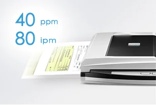 ماسح ضوئي Plustek SmartOffice PL4080 مسطح A4 مع مغذي مستندات تلقائي 50 ورقة ومسح مزدوج الوجه - Image 7