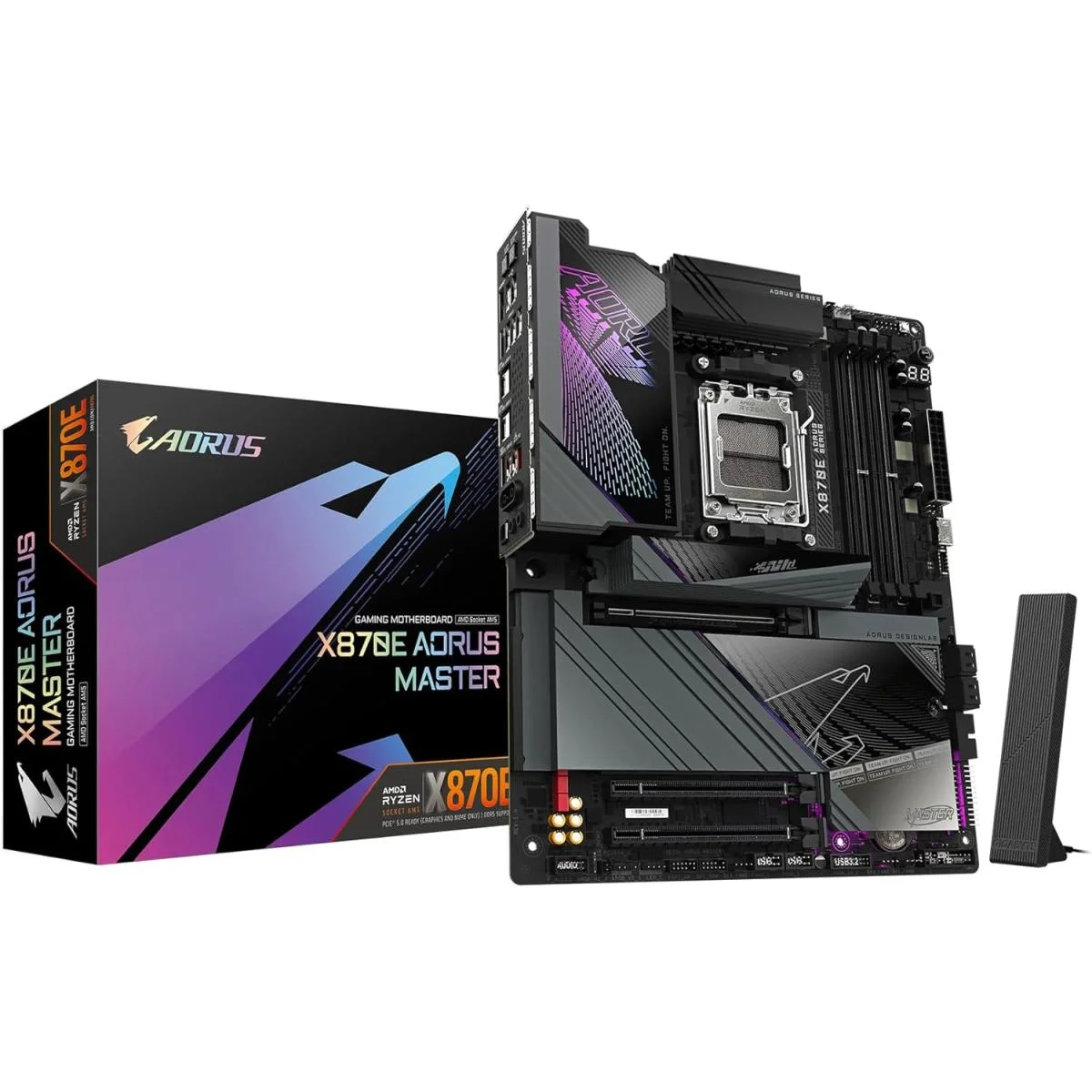 GIGABYTE X870E AORUS MASTER Wi-Fi 7 AM5 DDR5 PCIe 5.0 ATX Gaming Motherboard