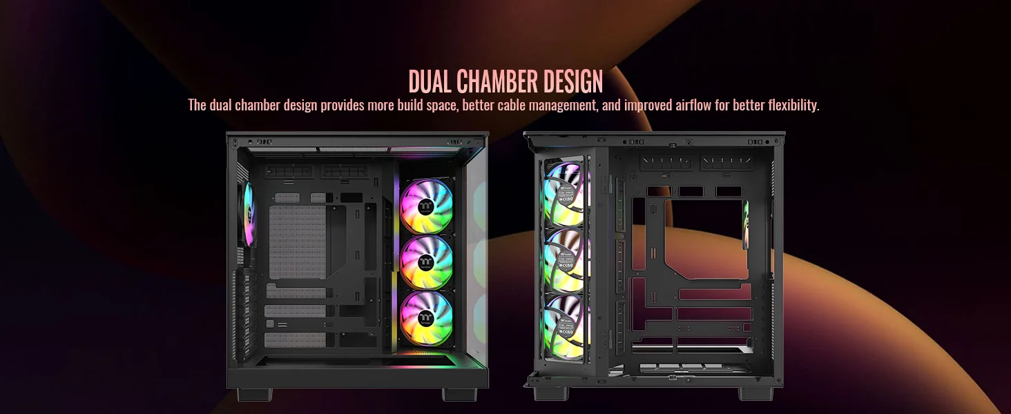 Thermaltake View 380 XL WS ARGB Mid-Tower PC Case Black - Image 11