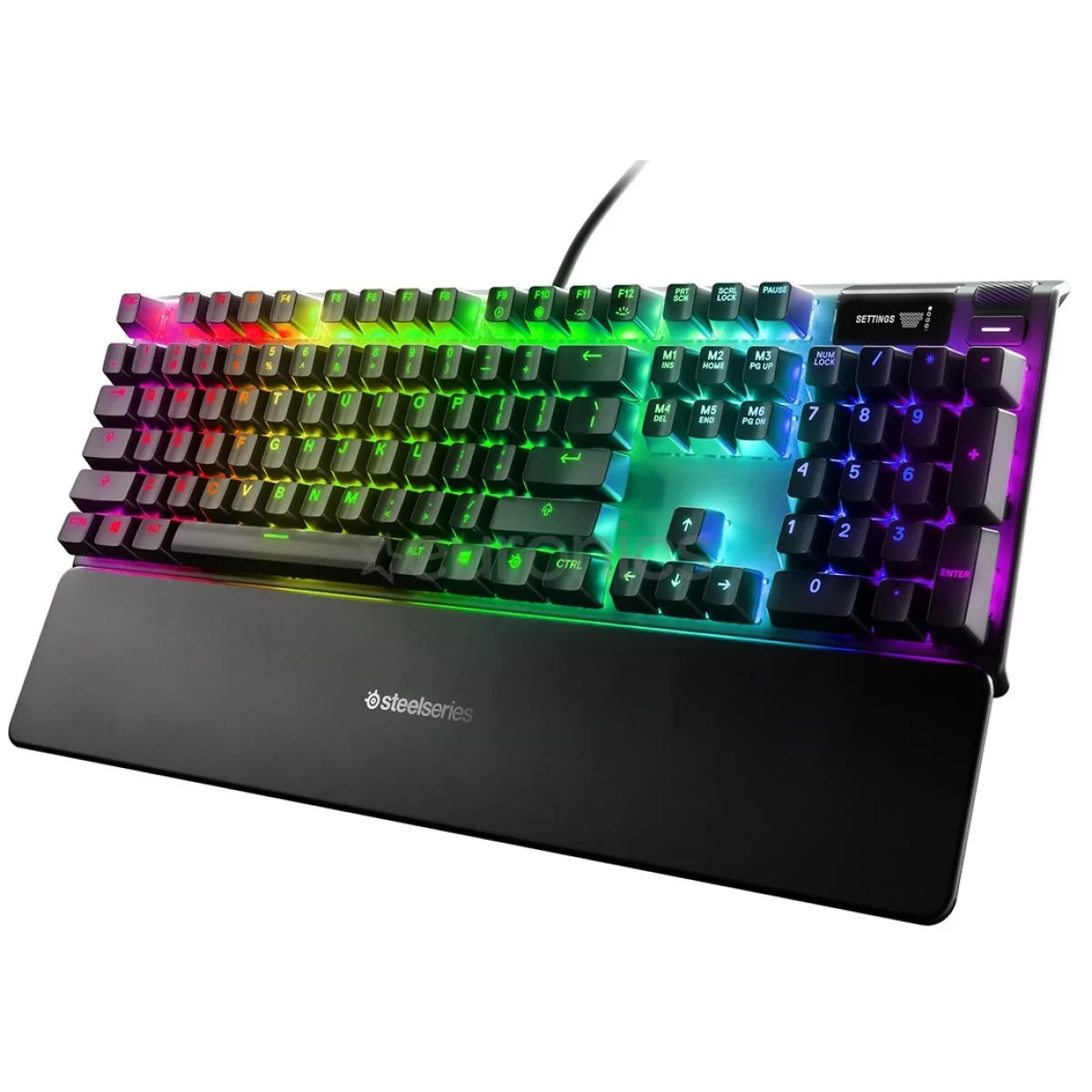 كيبورد ألعاب SteelSeries Apex 5 سلكي RGB ميكانيكي هجين مع شاشة OLED ذكية - Thumbnail 2