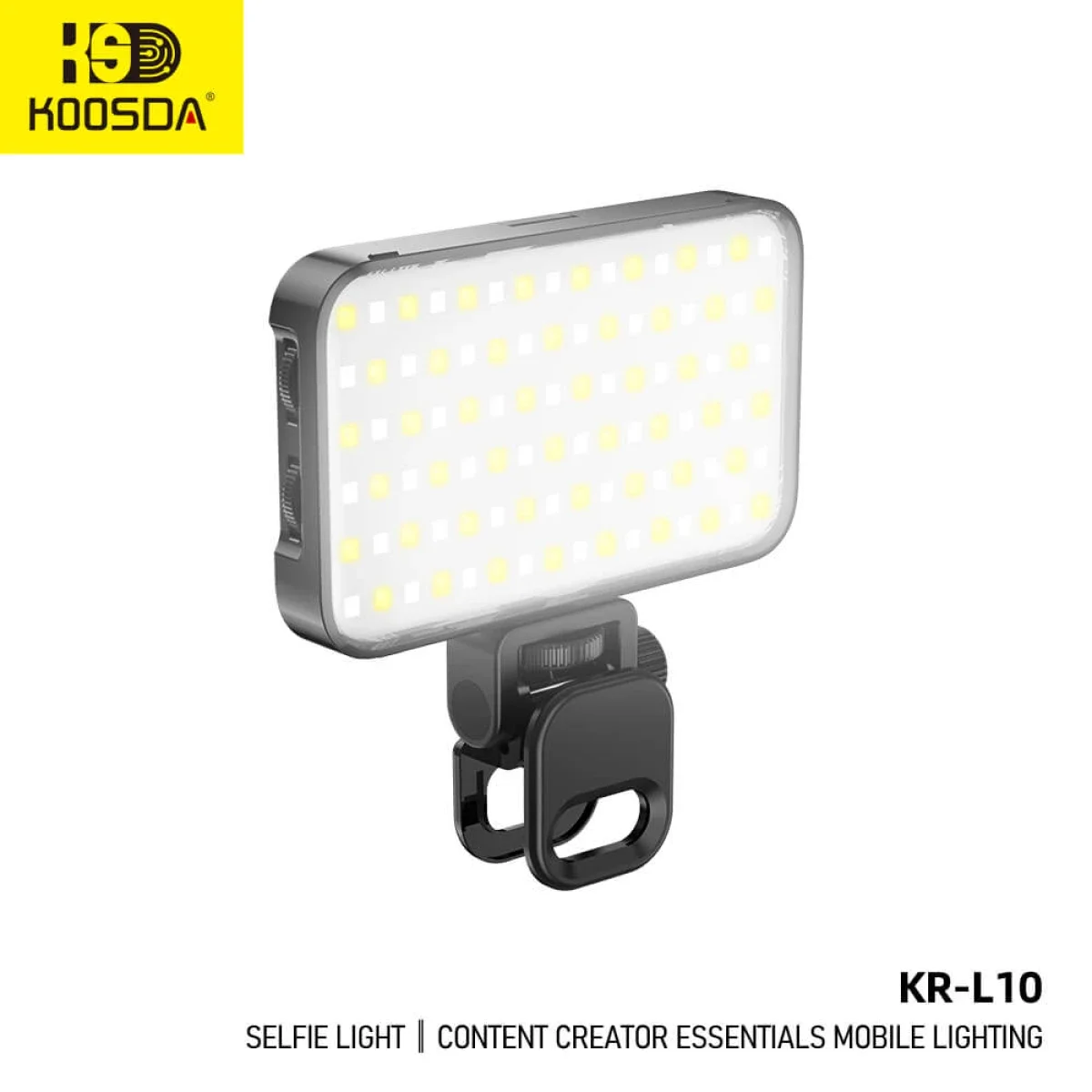 KOOSDA KR-L10 Portable USB Rechargeable Selfie Fill Light with 2000mAh Battery - Image 3