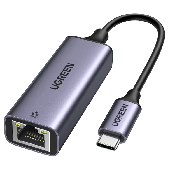 محول إيثرنت Ugreen 25052 من USB-C إلى RJ45 بسرعة 2.5G جيجابت - Image 1