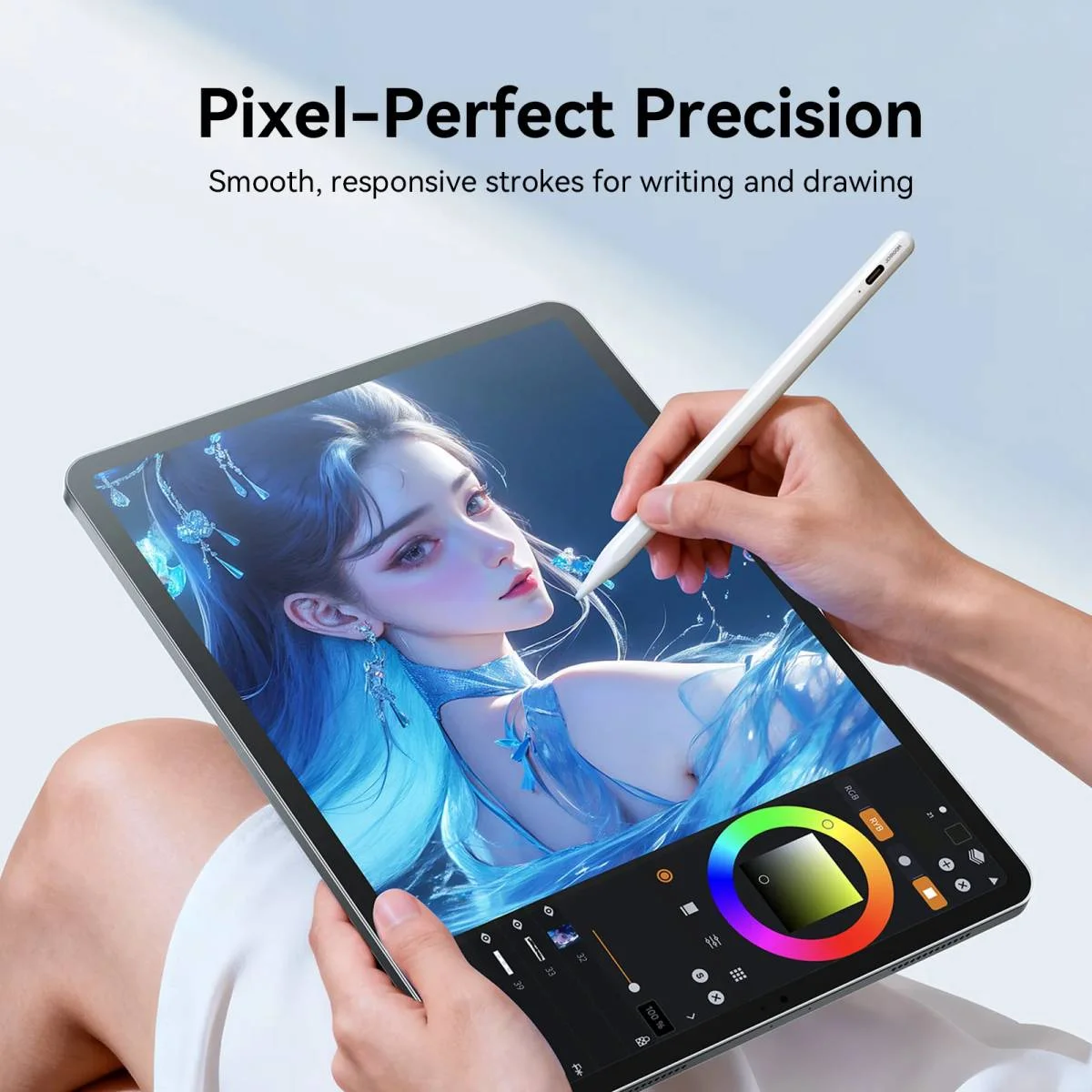 JOYROOM JR-K12 Pro Active Dual-Mode Stylus Pen with 2 Spare Nibs - Image 3