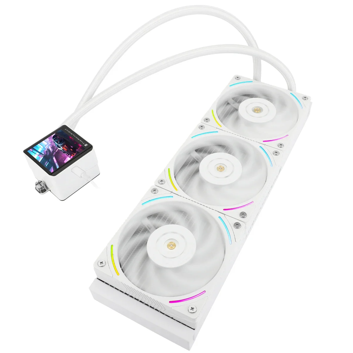 Thermalright Frozen Vision 360 White Liquid CPU Cooler with 2.88 Inch IPS LCD - Image 7