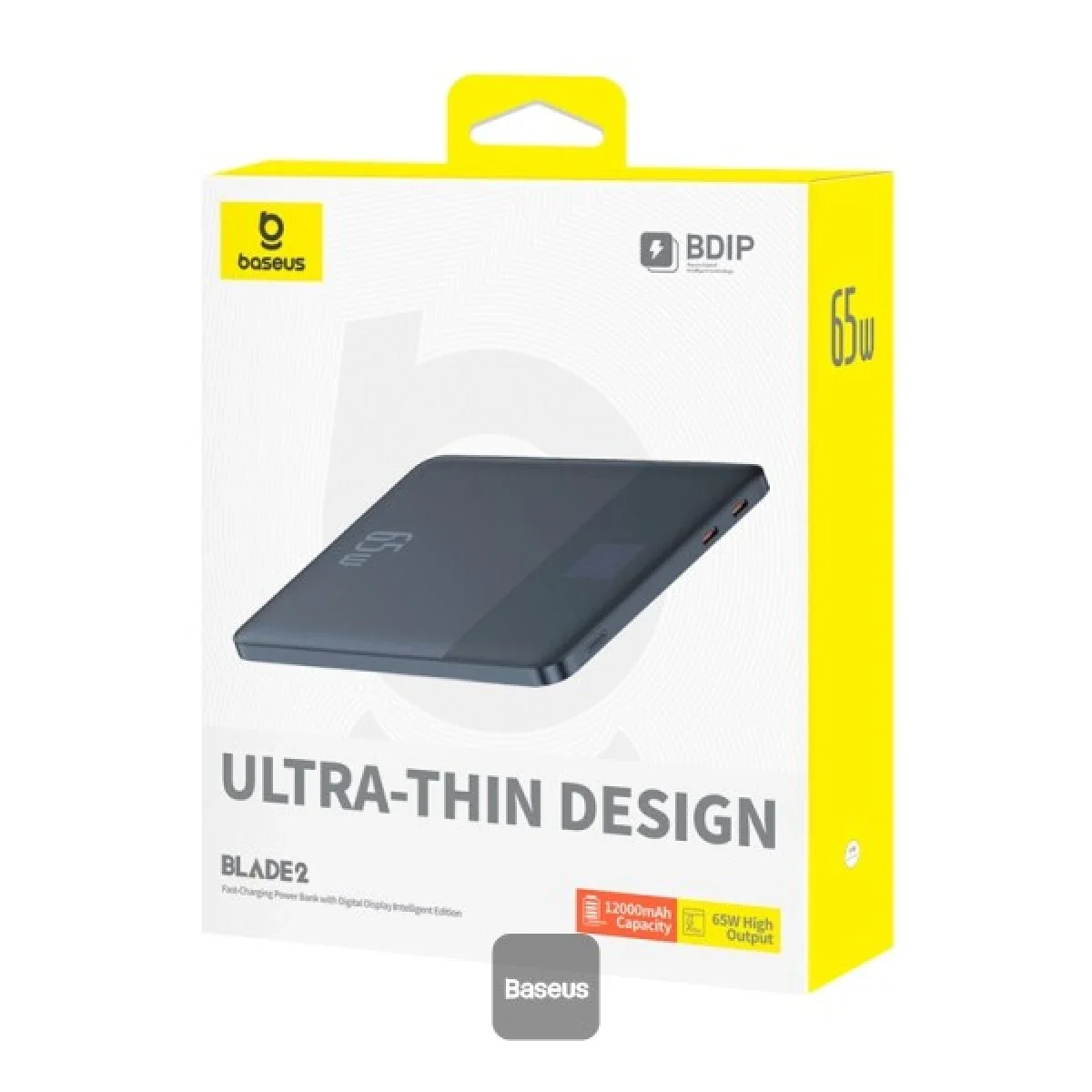 Baseus Blade2 12000mAh 65W Ultra-Thin Power Bank with Digital Display - Blue - Thumbnail 11