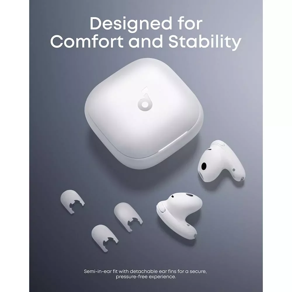 Anker Soundcore Liberty Buds Wireless Semi-in-Ear ANC Earbuds White D1200H21 - Image 5