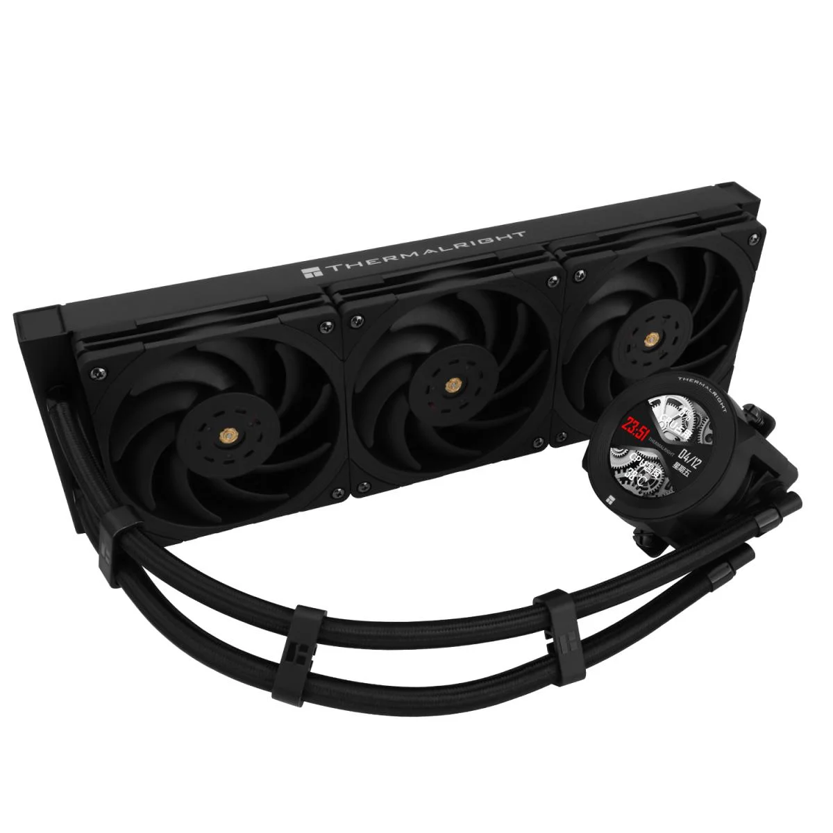 مبرد سائل للمعالج Thermalright Core Vision 360 أسود بدون RGB مع شاشة IPS 2.1 إنش - Image 4