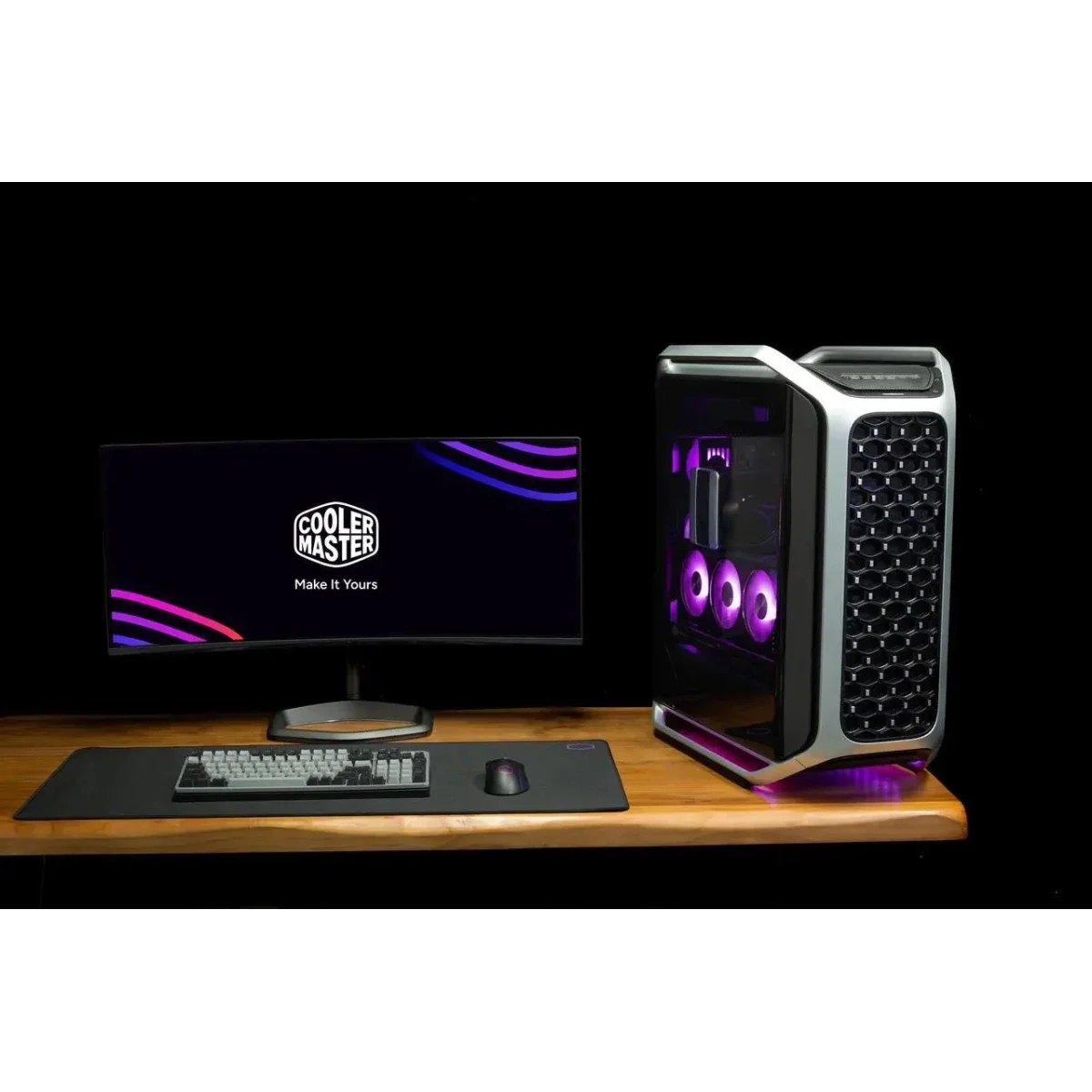 هيكل كمبيوتر Cooler Master Cosmos Alpha فل تاور مع FreeForm 2.0 ودعم كرت شاشة 400 مم ورادياتير 420 مم وUSB-C بسرعة 20Gbps - Image 3