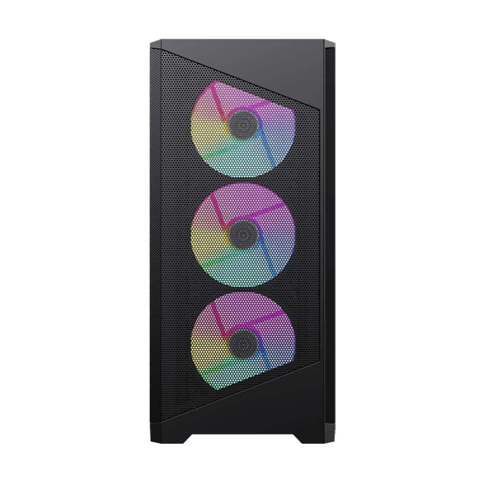 كيس كمبيوتر ألعاب GameMax Destroyer MB أسود بواجهة شبكية Micro-ATX - Image 2