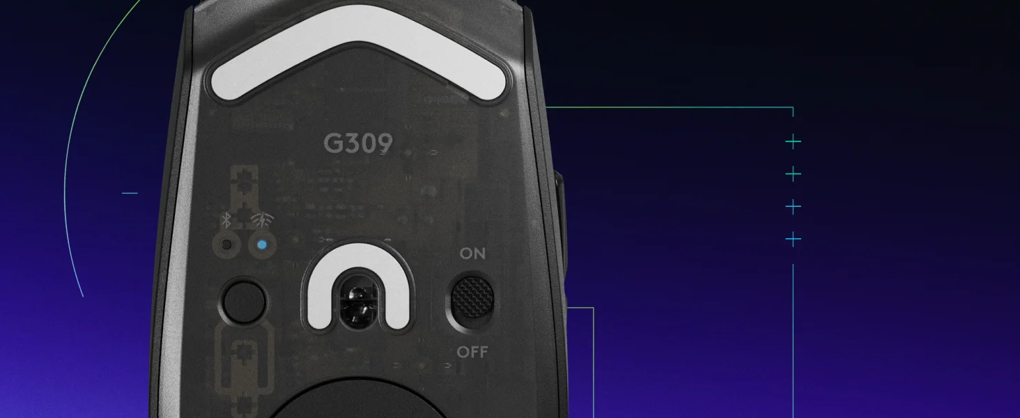 ماوس ألعاب Logitech G309 LIGHTSPEED لاسلكي، HERO 25K، أسود - Thumbnail 13