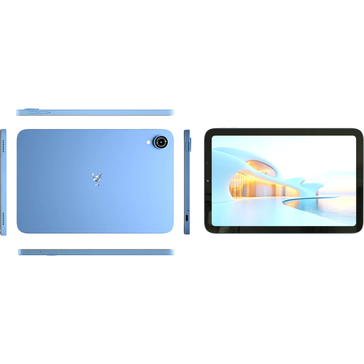 تابلت VIKUSHA V-Z4 بشاشة HD 10.1 إنش وذاكرة 8GB وسعة 128GB أزرق - Image 3