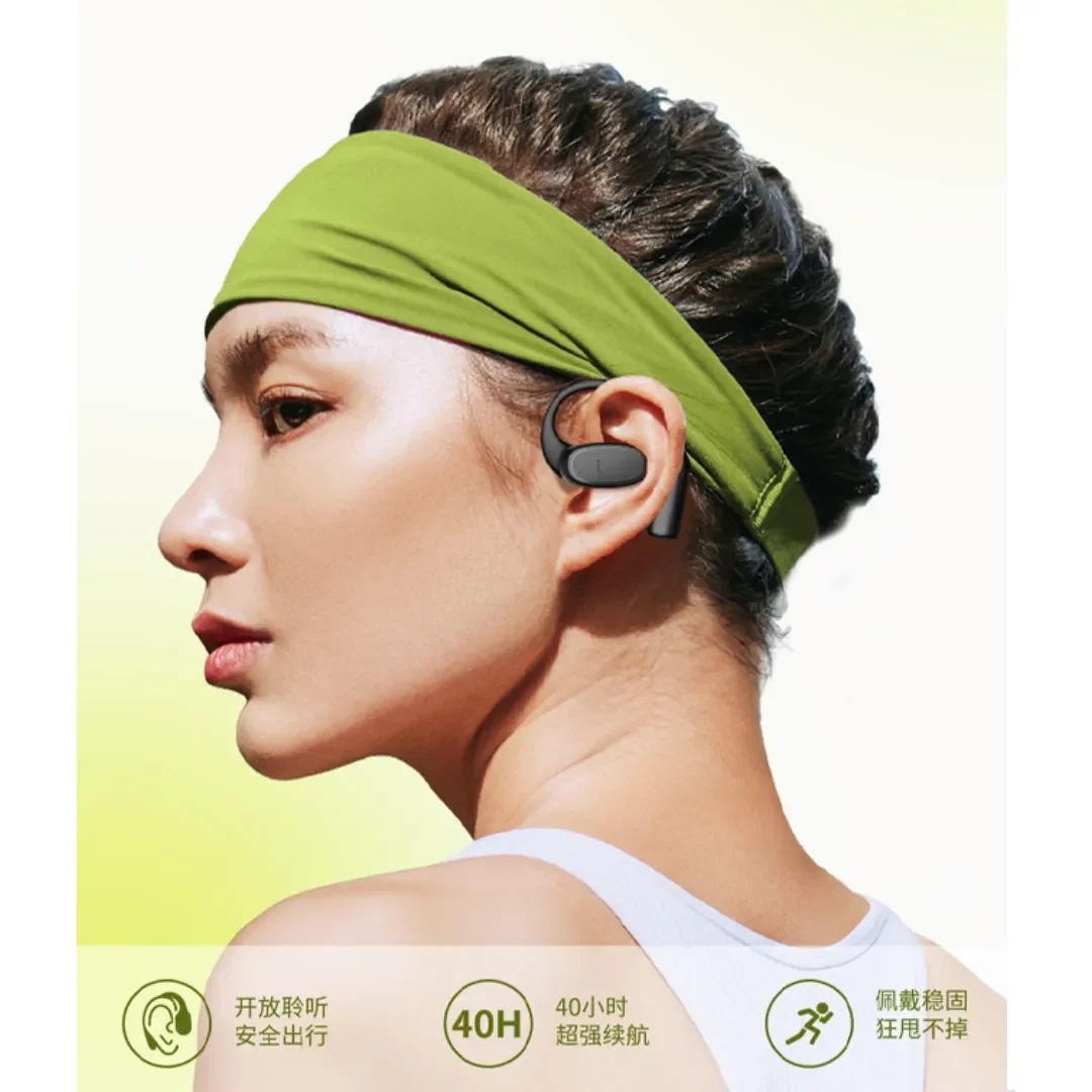WIWU O300 Openbuds OWS Bone Conduction Sports Earphones, Black - Image 7
