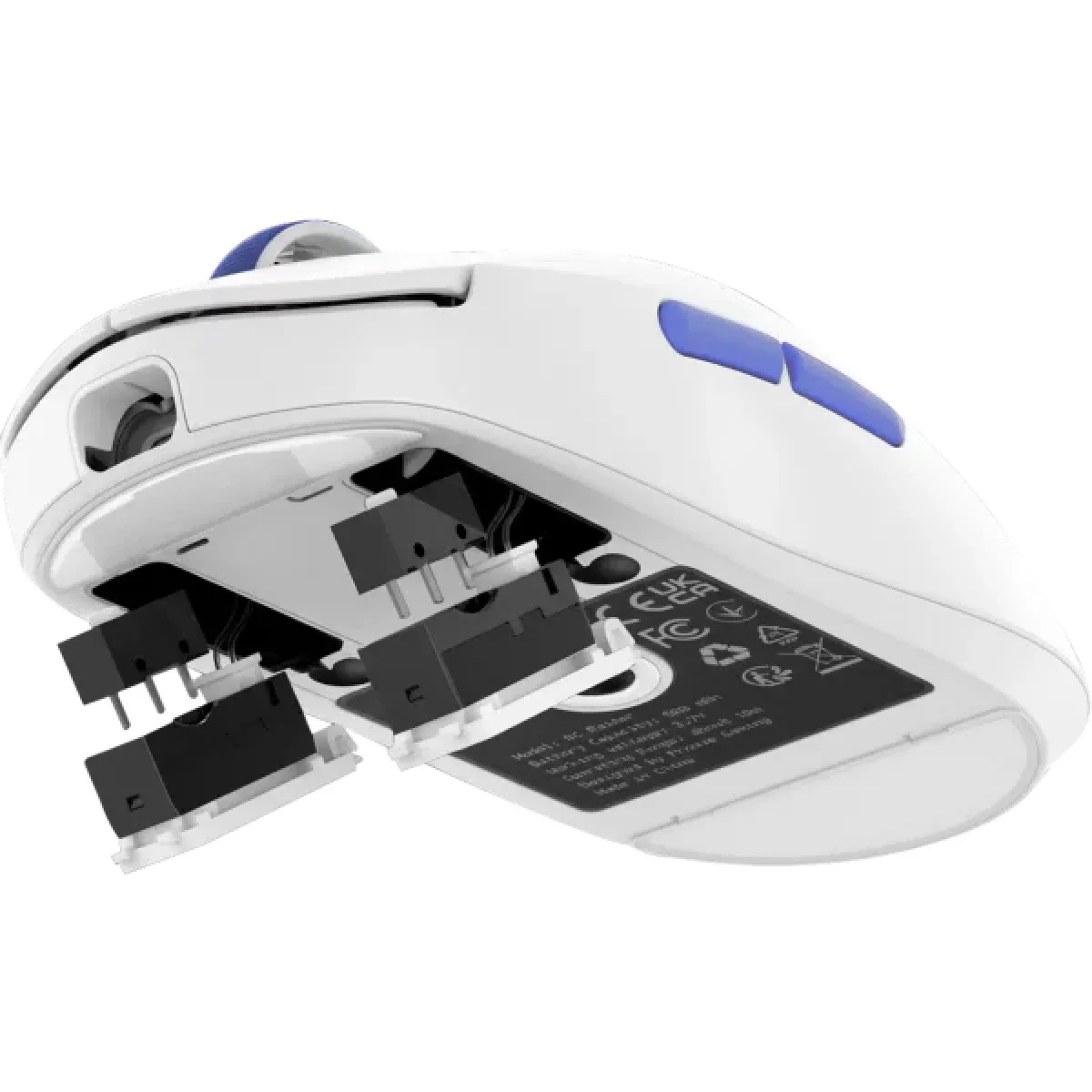 Proove RC Raider 8K Tri-Mode Wireless Gaming Mouse 32000 DPI White/Purple - Thumbnail 4