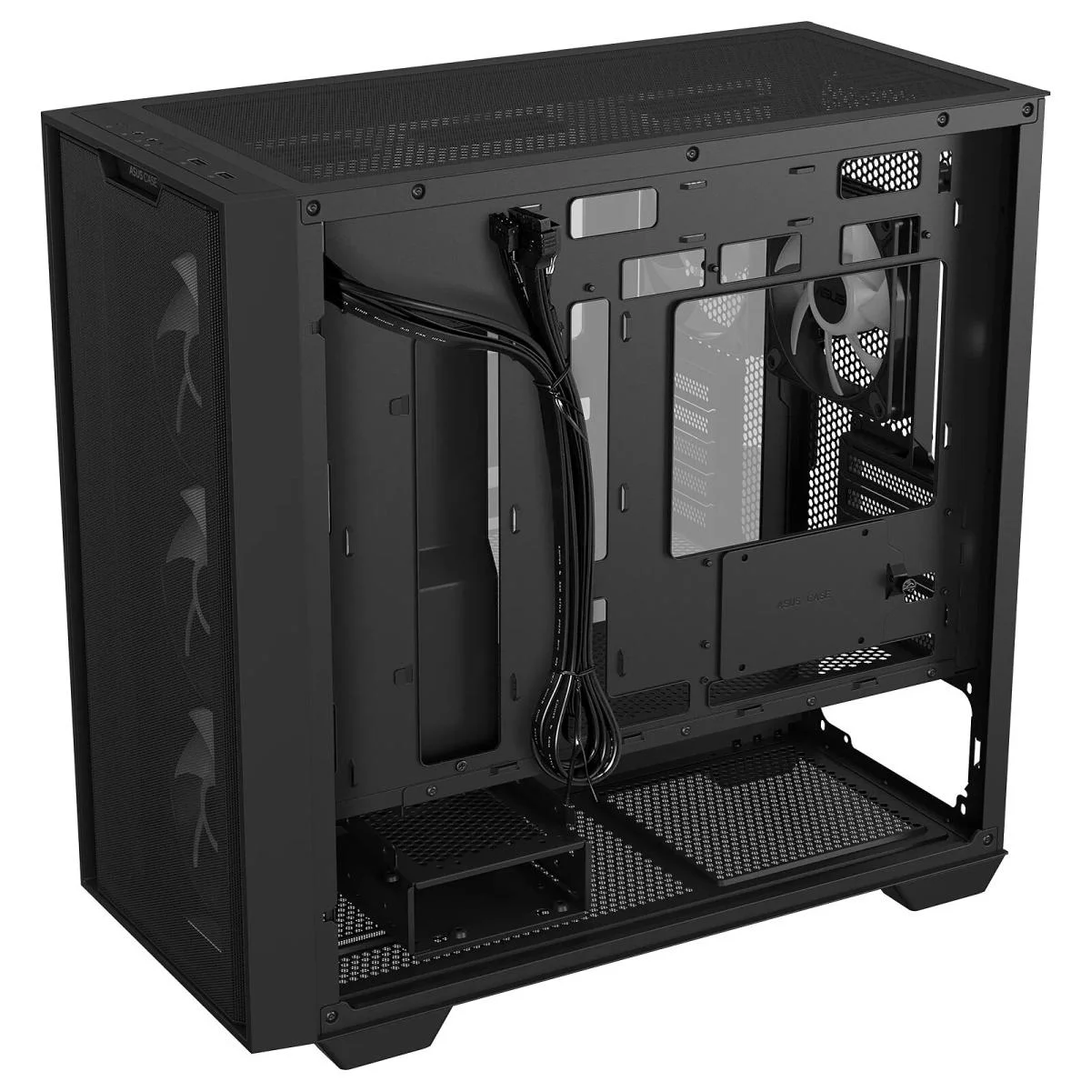 Asus A21 PLUS Black Micro-ATX ARGB Mid-Tower Gaming Case with 4 x 120mm ARGB Fans - Thumbnail 2