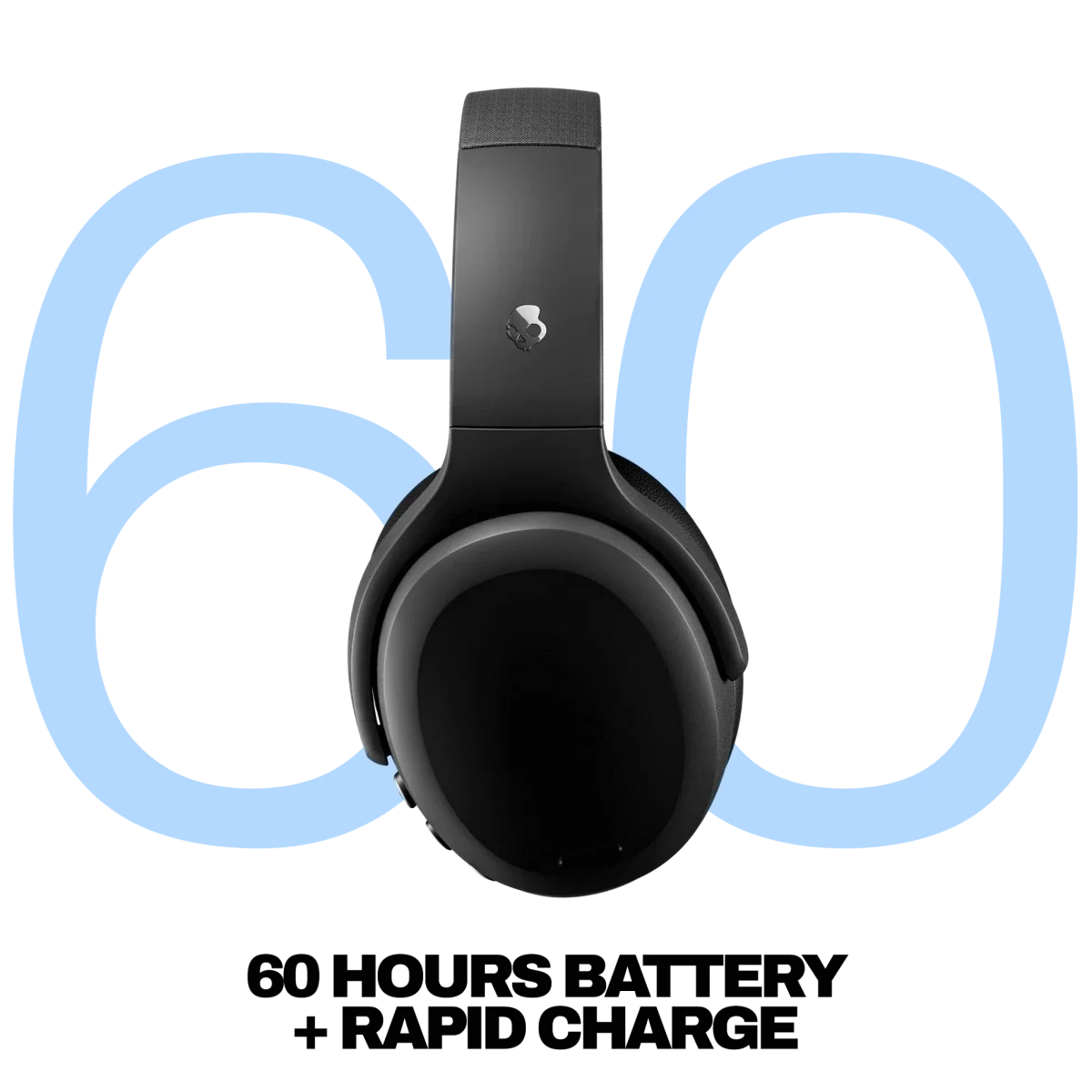 سماعات رأس Skullcandy Crusher ANC 2 لاسلكية بعزل الضوضاء النشط - أسود - Thumbnail 3