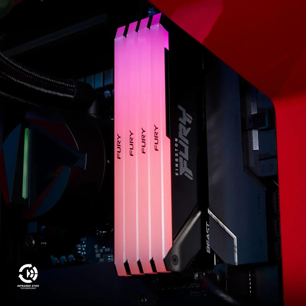 Kingston FURY Beast RGB 32GB (1x32GB) DDR4 3200MHz RAM - Image 2