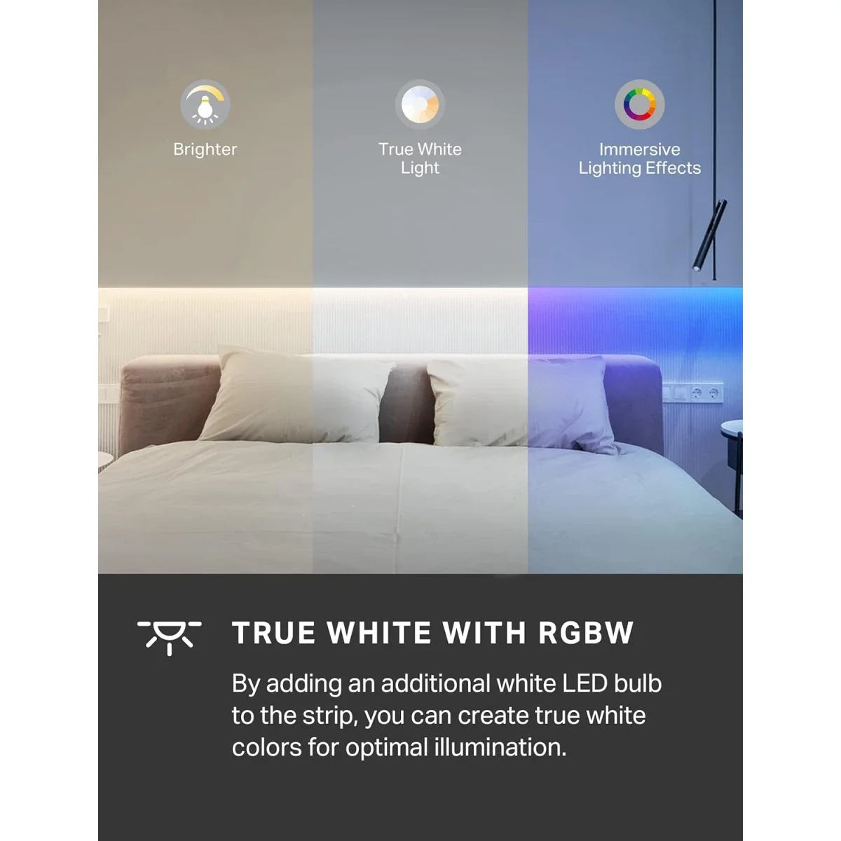 TP-LINK Tapo L930-5 RGBWIC Smart LED Light Strip 16.4Ft 1000 Lumens - Image 8