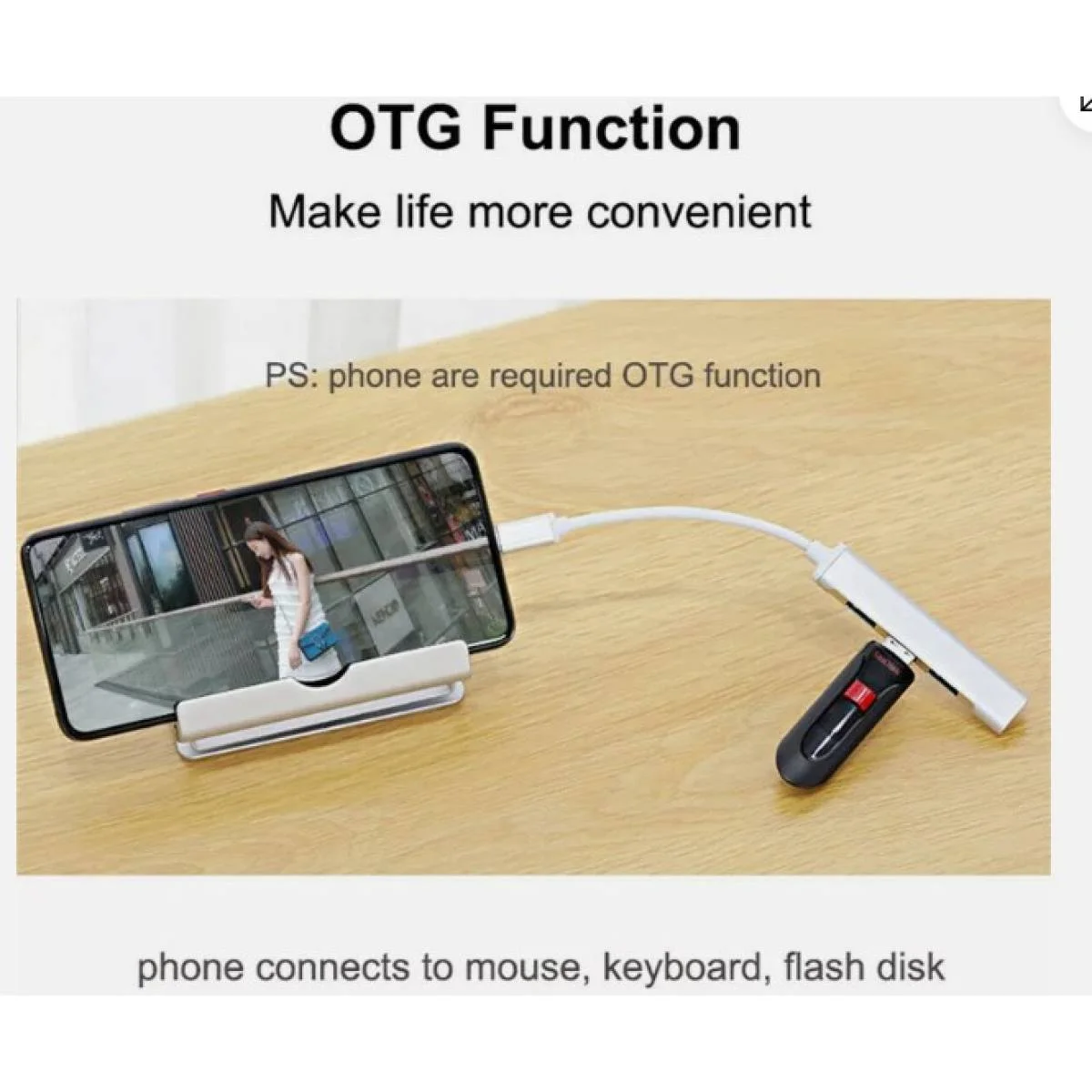 USB Type-C 4-Port USB 3.0 Hub Adapter, Metal Silver - Thumbnail 3