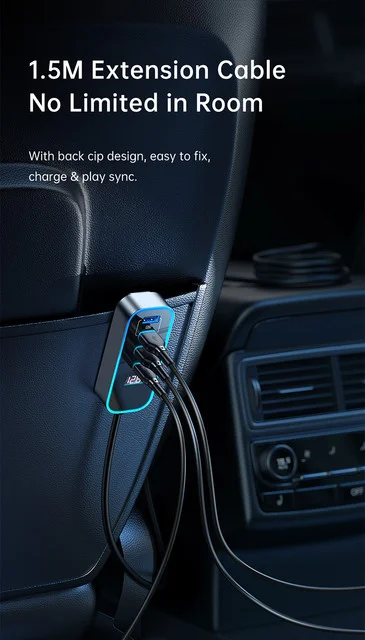 Mcdodo CC-1900 107W 4-Port USB & Type-C Car Charger with Digital Display - Thumbnail 14