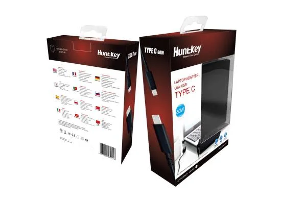 شاحن لابتوب Huntkey 65 واط USB-C عالمي - Image 5
