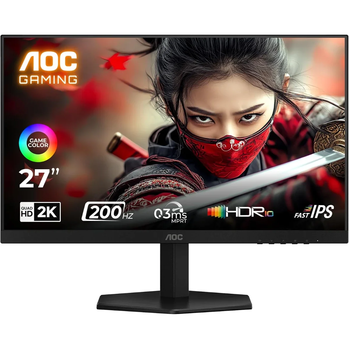 شاشة ألعاب AOC Q27G42HE 27 إنش Fast IPS 2K QHD بتردد 200Hz واستجابة 0.3ms - Thumbnail 2