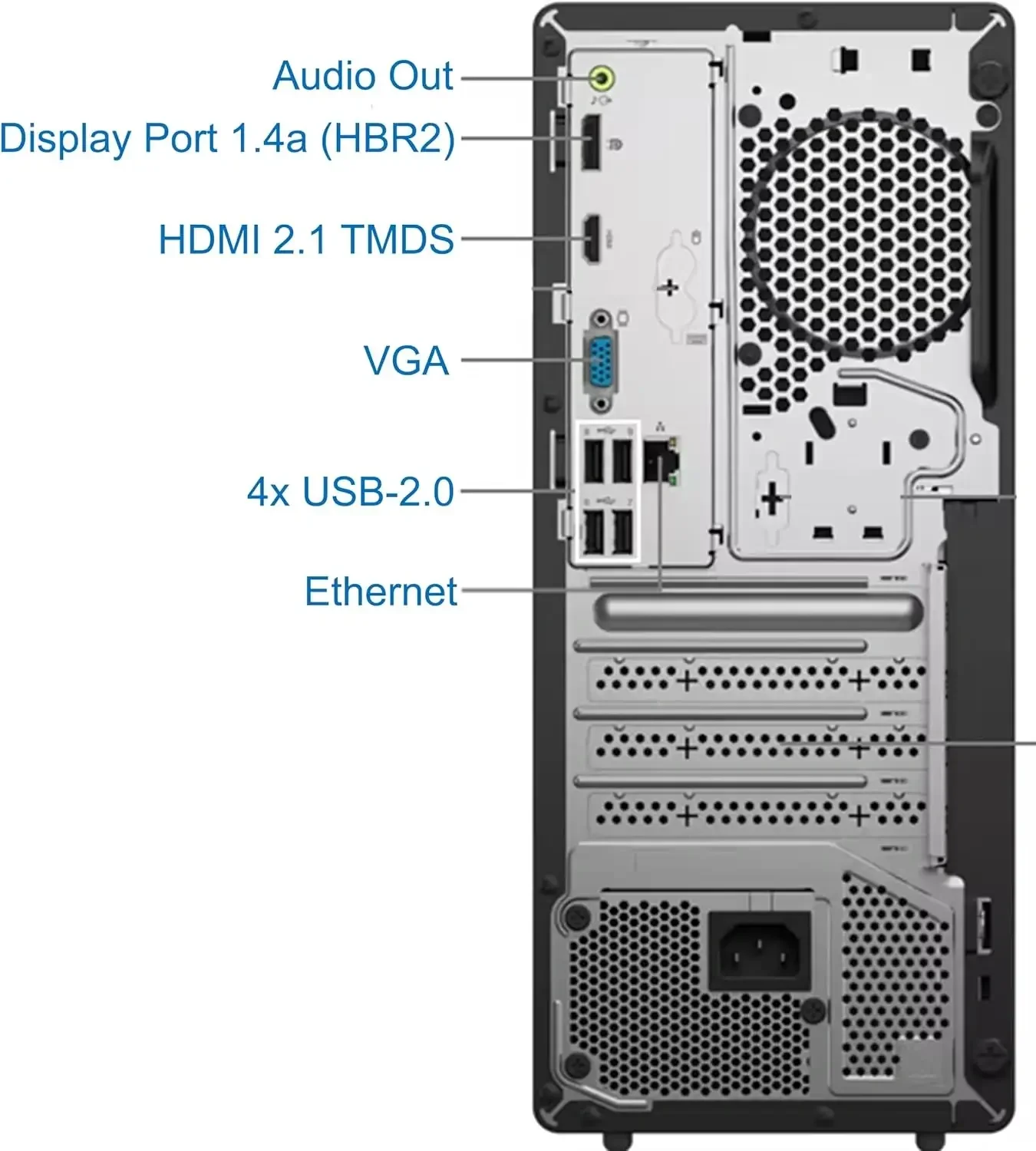 كمبيوتر مكتبي Lenovo ThinkCentre neo 50t Gen 5 بمعالج Intel Core i3-14100 وذاكرة 8GB وتخزين 512GB SSD - Thumbnail 3