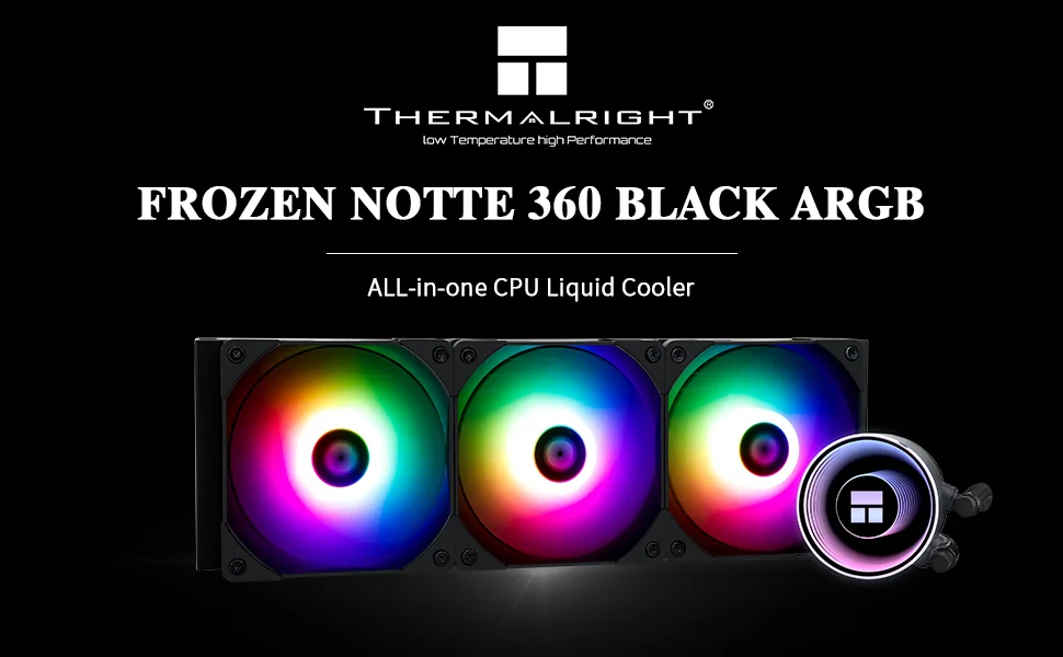 Thermalright Frozen Notte 360 ARGB Liquid CPU Cooler White - Thumbnail 6