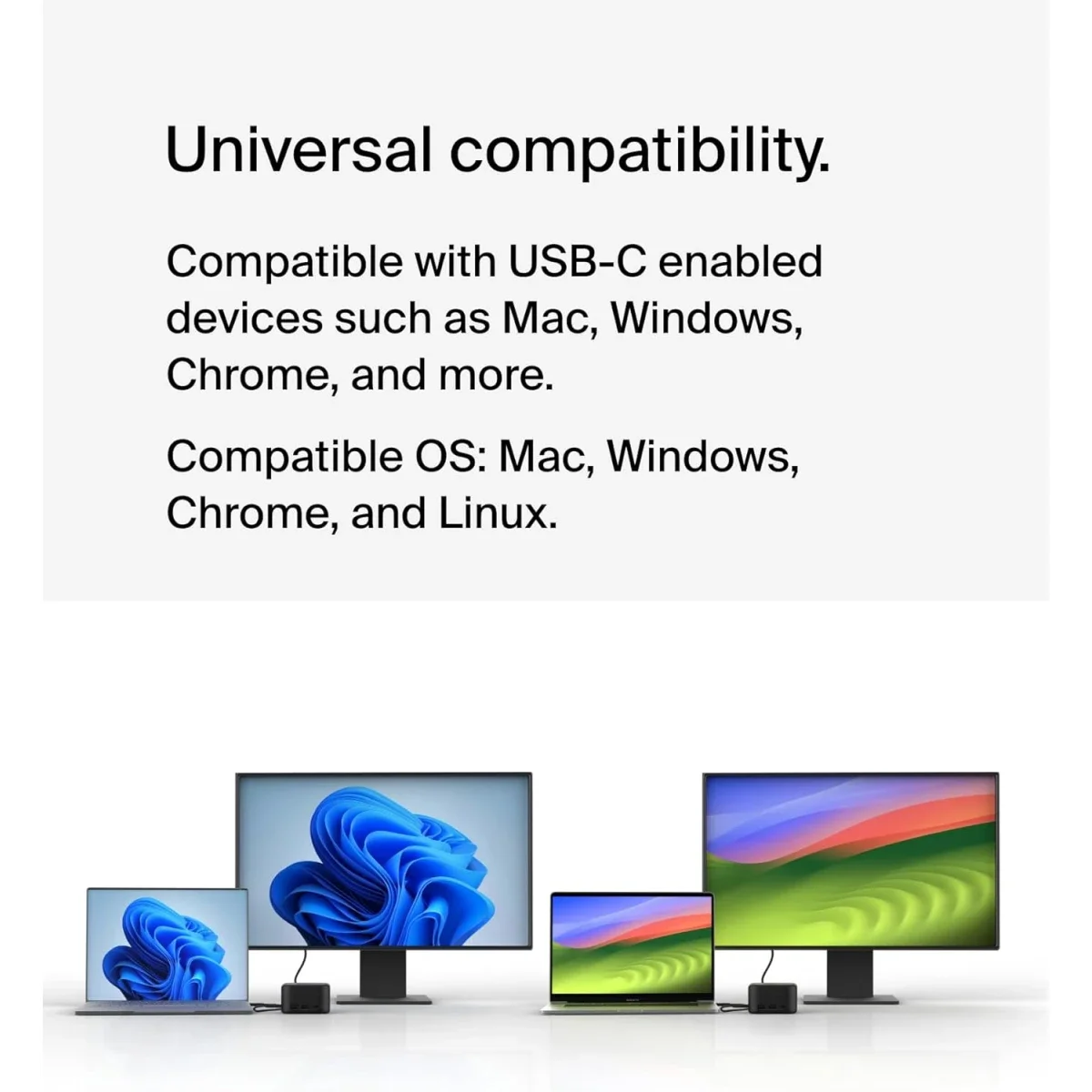 قاعدة لمجموعة واسعة من المنافذ Belkin Connect USB-C 6-in-1 Core GaN Dock 130W مع 96W PD وHDMI 4K وUSB-A وUSB-C وGigabit Ethernet - Image 6
