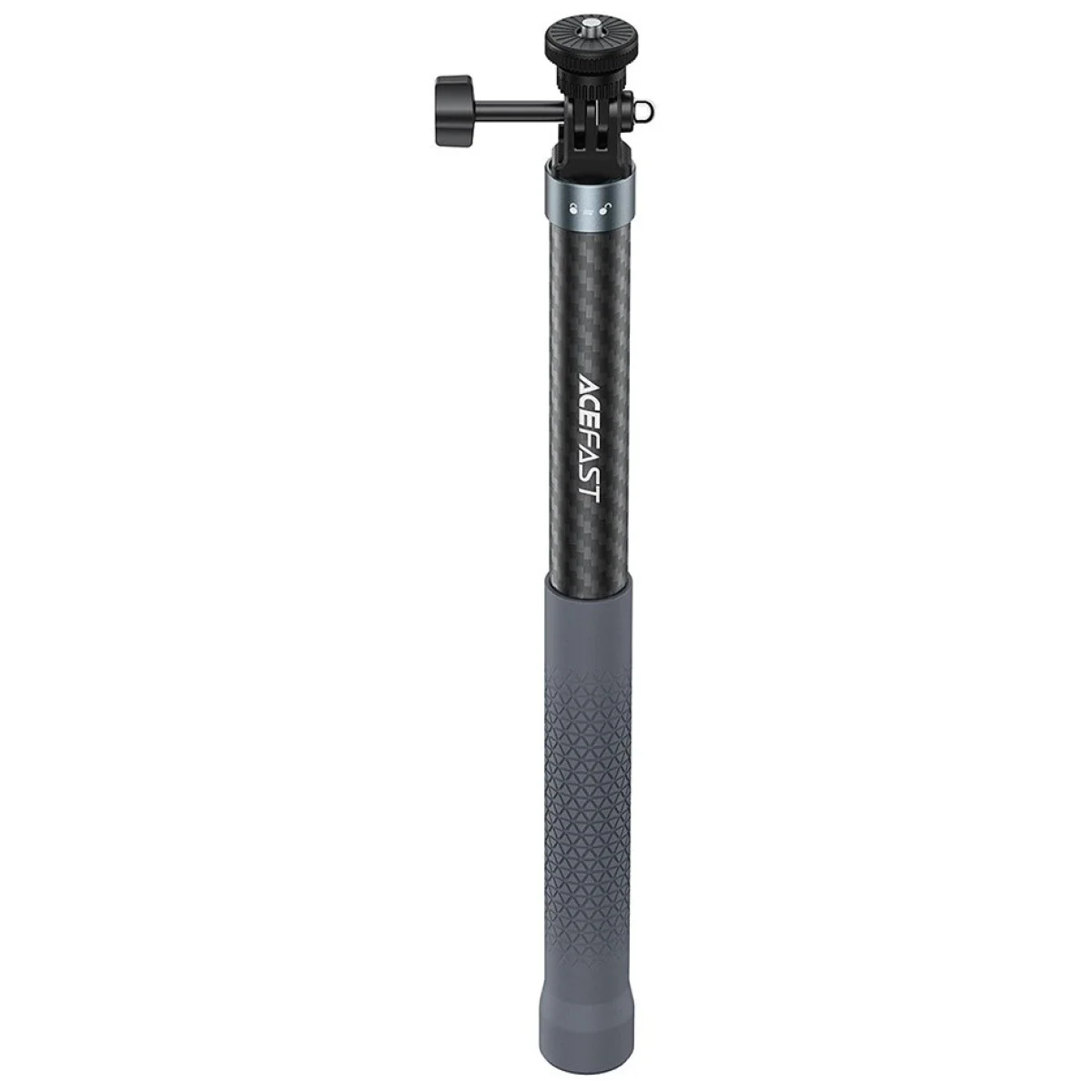 ACEFAST E38 1.2m Carbon Fiber Telescopic Selfie Stick, 5-Level Adjustable, Black/Grey
