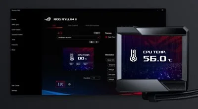 مبرد سائل للمعالج Asus ROG Ryujin II 240 AIO مع راديتر 240mm وشاشة LCD مقاس 3.5 إنش - Image 16