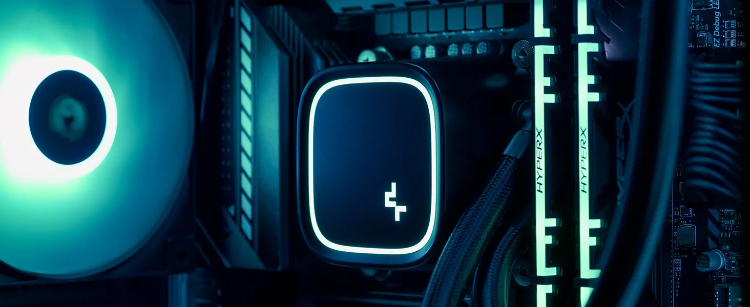 مبرد سائل للمعالج DeepCool LE520 240mm ARGB AIO باللون الأبيض - Thumbnail 7