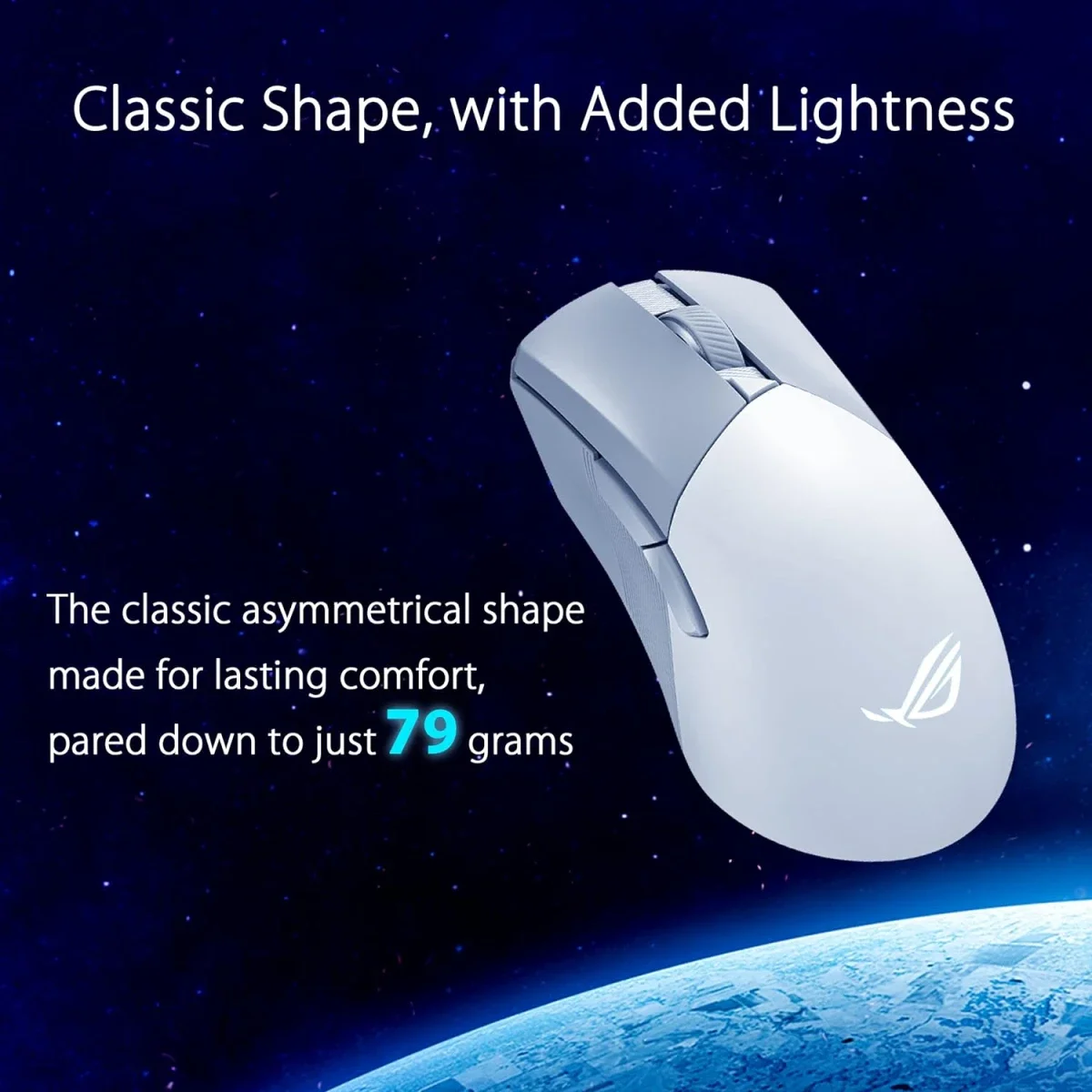 ماوس ألعاب Asus ROG Gladius III Wireless AimPoint لاسلكي، 36000 DPI، أبيض - Thumbnail 5