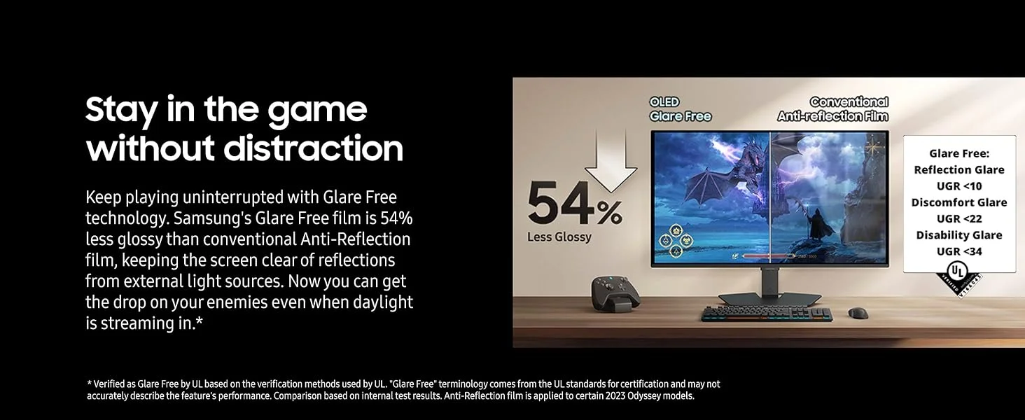 شاشة ألعاب Samsung Odyssey G5 G50SF OLED مقاس 27 إنش QHD، 180Hz، 0.03ms - Thumbnail 20