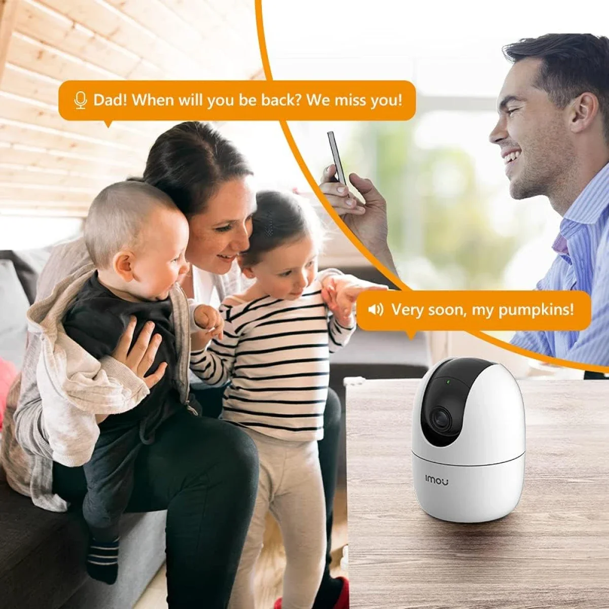 كاميرا مراقبة داخلية IMOU Ranger 2 بدقة 5MP و3K مع عرض 360° وWi‑Fi ومحادثة ثنائية الاتجاه واكتشاف الأشخاص - Thumbnail 4