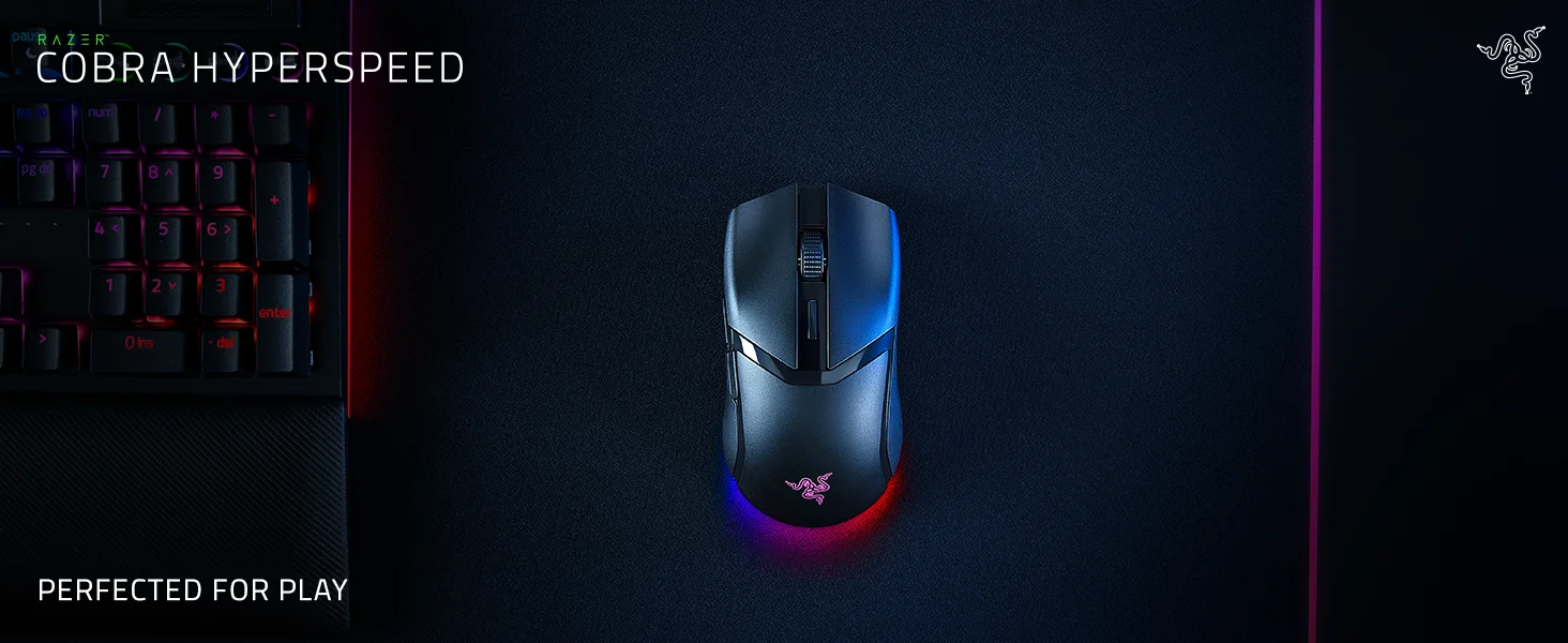 ماوس ألعاب Razer Cobra HyperSpeed لاسلكي بمستشعر 26000 DPI - Thumbnail 9