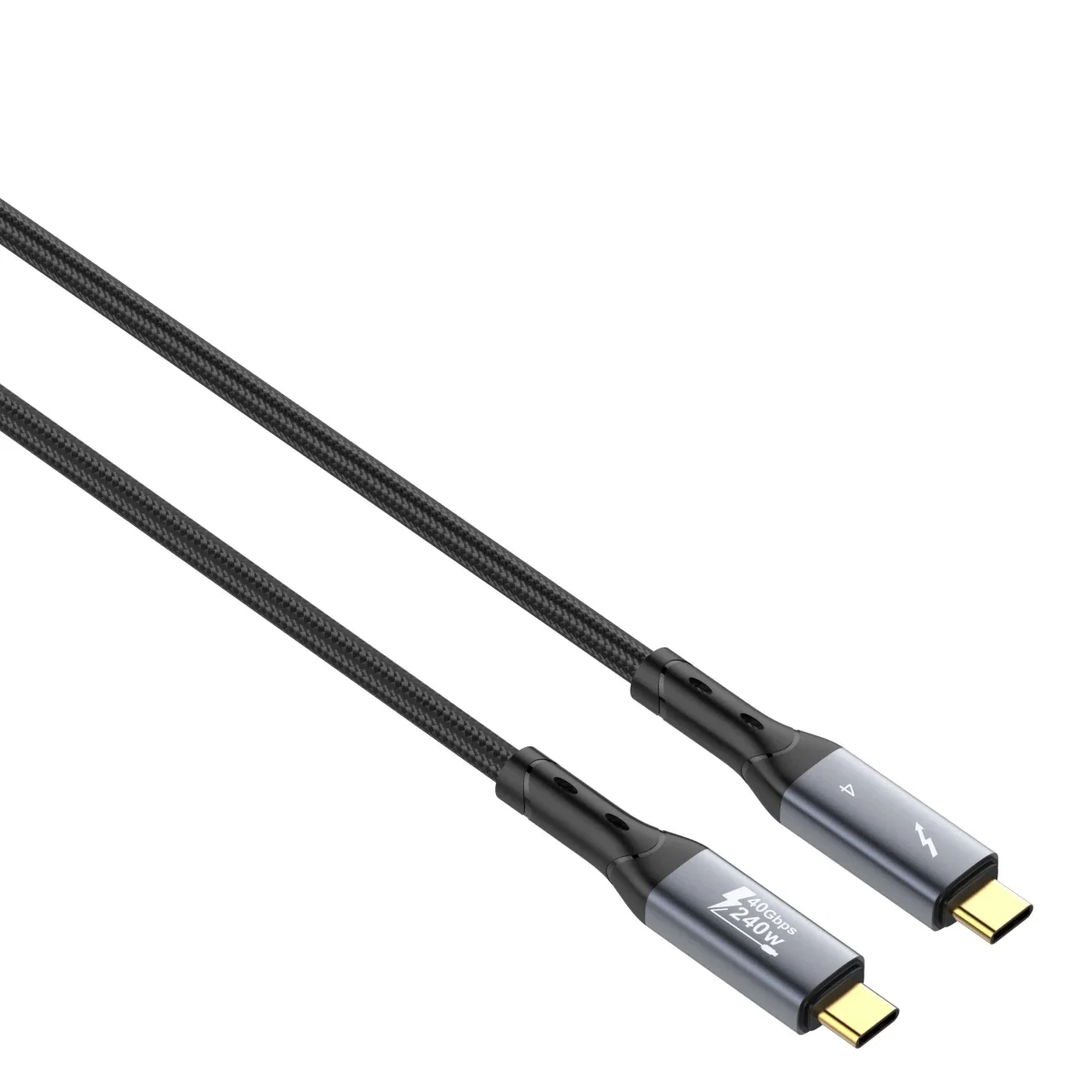 LDNIO TC11C Thunderbolt 4 Certified USB-C to USB-C Cable 40Gbps 240W 1M Black - Thumbnail 3