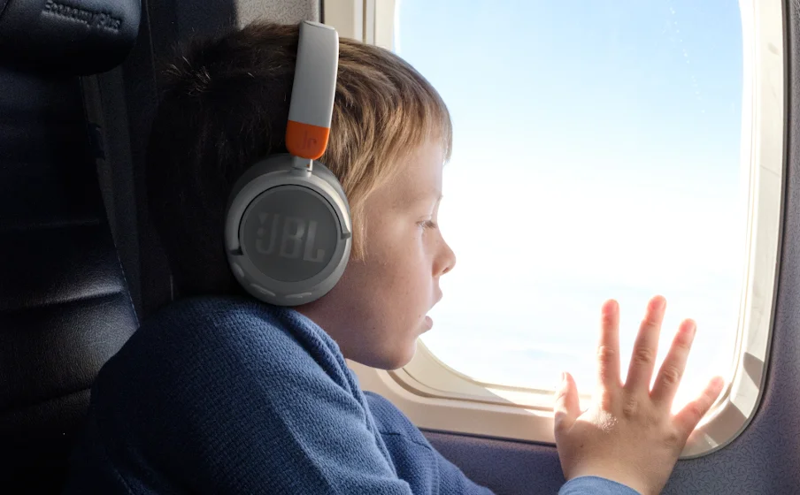 سماعات رأس للأطفال JBL JR460NC لاسلكية فوق الأذن مع إلغاء الضوضاء باللون الأزرق - Thumbnail 8