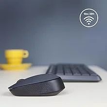 ماوس لاسلكي Logitech M170 مع مستقبل USB وعمر بطارية 12 شهر - رمادي - Thumbnail 7