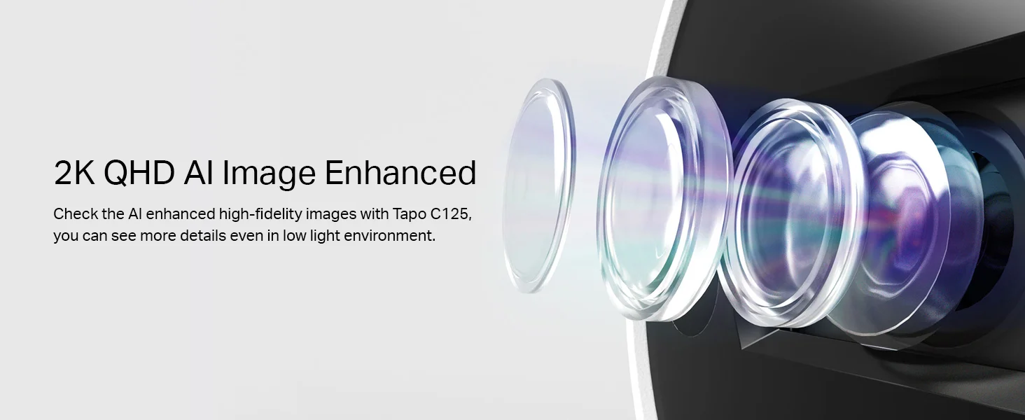 كاميرا مراقبة منزلية ذكية TP-LINK Tapo C125 بدقة 2K QHD مع زاوية 140° واتصال Wi‑Fi واكتشاف بالذكاء الاصطناعي وصوت ثنائي الاتجاه - Thumbnail 15