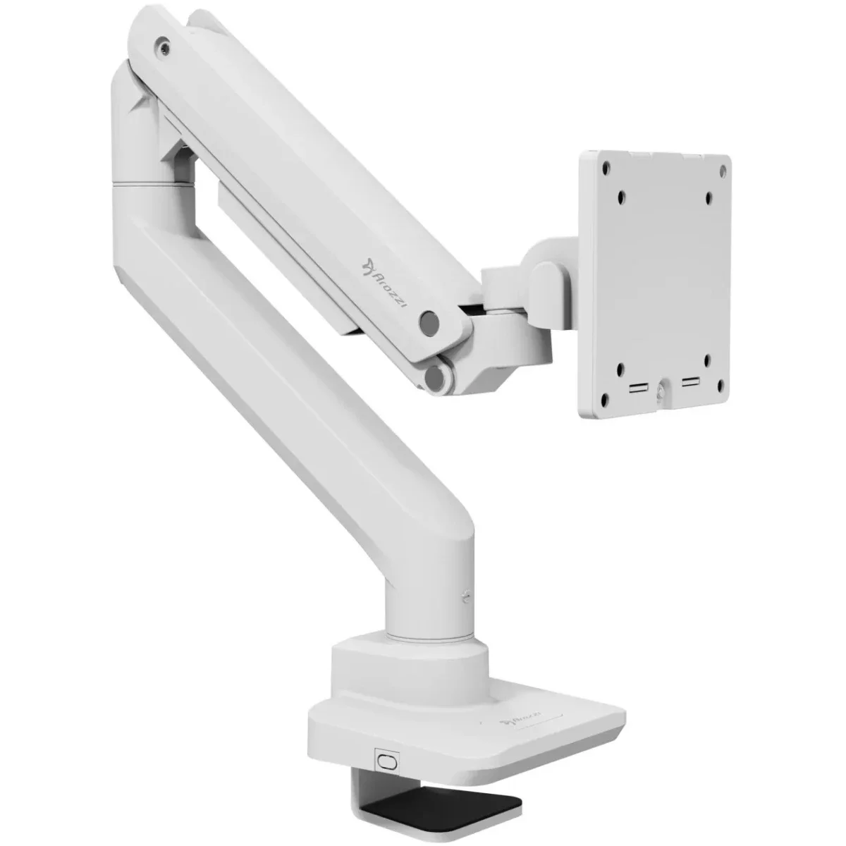 Arozzi Alzare Neo Pro Heavy-Duty Gas Spring Monitor Arm, White, Supports up to 20kg