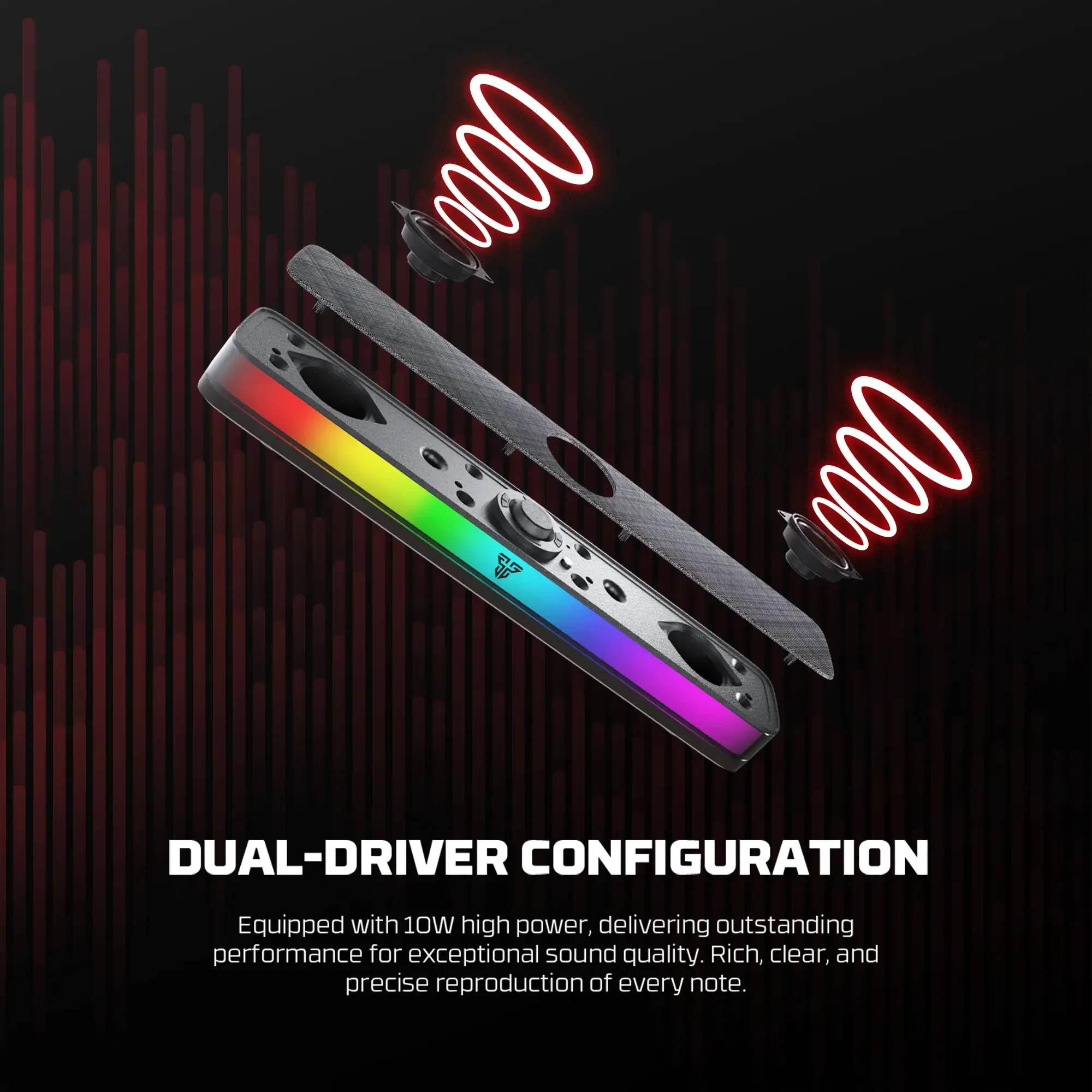 سماعة ألعاب (بلوتوث و سلكي) Fantech Groove Bar Pro USB Type-C - Image 7